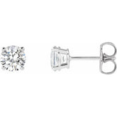 1 CTW Natural Diamond Stud Earrings